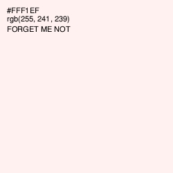#FFF1EF - Forget Me Not Color Image